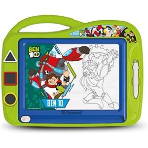 Clementoni - 15232 - Lavagna Magnetica - Ben 10 - Lavagna per disegnare, con stampini - Bambini 4 Anni+