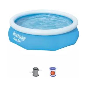 Bestway Piscina fuori terra autoportante rotonda bestway fast set con pompa e filtro a cartuccia 305x76 cm - cod. 57270