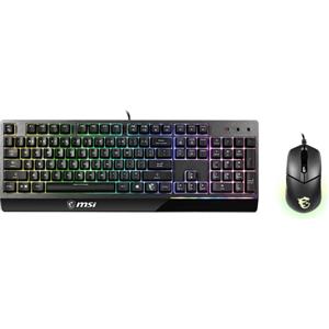 Msi Kit Tastiera + Mouse Msi Vigor GK30 Nero USB Illuminazione RGB