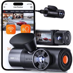 VANTRUE Dashcam Vantrue N4 Pro Triple GPS per auto Nero [N4 PRO]