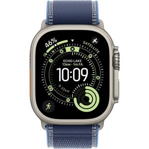 Apple Smartwatch Apple Watch Ultra 3 GPS + Cellular 5G 49mm Cassa in titanio con cinturino Trail Loop M/L Blu/Blu brillante [MEWU4QF/A]