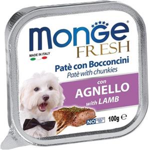MONGE Fresh paté 100 g - agnello
