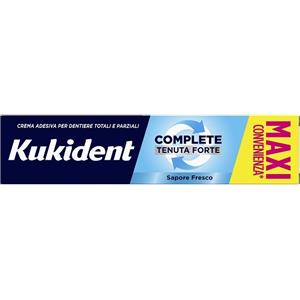 Kukident Complete Fresco - Crema Adesiva per Dentiere 70g con Tenuta Forte e Aroma Fresco
