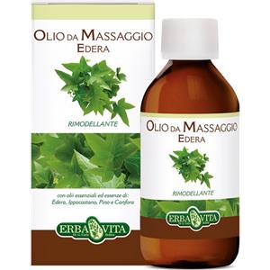 Erba Vita Olio da Massaggio Edera 250ml - Snellente, Tonificante e Idratante