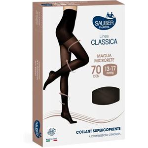 Sauber Collant Supercoprente 70 Denari Nero Taglia 3 - Comfort e Compressione Graduata