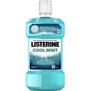 Listerine Coolmint Collutorio 500ml - Protezione 24h contro Placca e Batteri, Alito Fresco