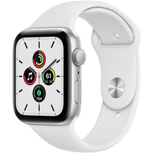 Apple Watch SE Alluminio 44 mm (2020) | WiFi + Cellular | argento | Cinturino Sport bianco