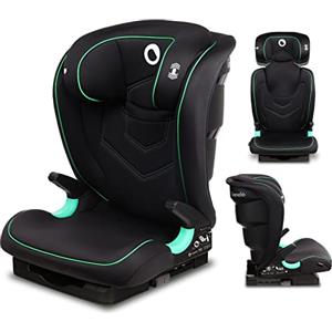Lionelo Neal Seggiolino Auto 15-36 Kg Isofix i-Size con Regolazione Schienale e Poggiatesta, Protezione Laterale e Ventilazione - Nero