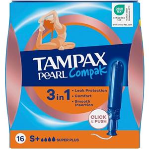 Tampax Compak Pearl Super Plus Tampone 16-Pezzi