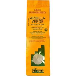 ARGITAL Argilla Verde Fine 2500g - Polvere Fine per Viso, Corpo e Capelli, Ricca di Oligoelementi