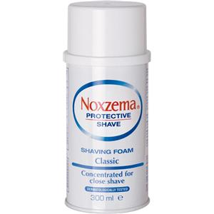 Noxzema Schiuma Barba Classic 300 ml - Rasatura a fondo, Dermatologicamente testata, Effetto lenitivo