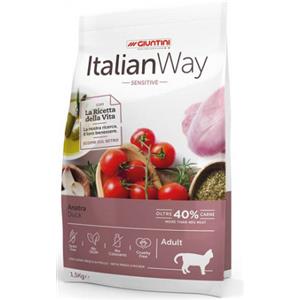 Italian Way Sensitive Exigent Anatra - Cibo Secco per Gatti - 8 kg - Alta Digeribilità e Grain Free