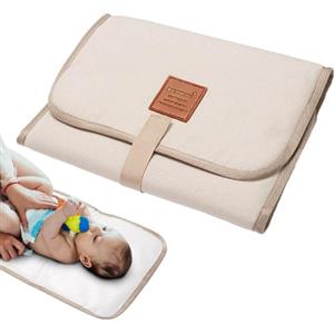Baoqifong 1/4 pezzi Home Fasciatoio Portatile Pieghevole Impermeabile | Pieghevole Impermeabile fasciatoio per pannolini, Orinatoio Pad Kit per Neonato Esterno Casa Viaggio, 23x12 pollici