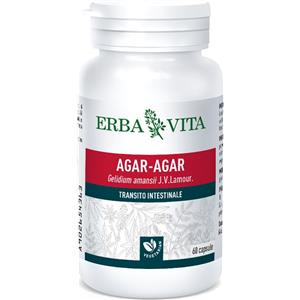 Erba Vita Agar Agar 60 Capsule 500 mg - Integratore per Benessere Digestivo e Regolarità Intestinale