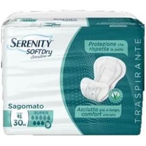 SERENITY Pannoloni Sagomati SD Sensitive Super - 30 Pezzi, Comfort e Protezione Ottimali