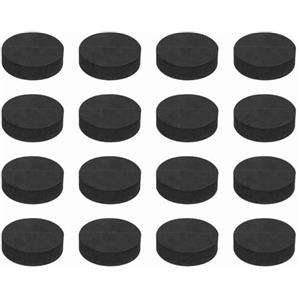 QUARKZMAN 16 Pezzi Piedini Isolamento Cuffie Lato Singolo, 50mmx15mm Base Antiscivolo Schiuma Assorbimento Urto Supporto Amplificatore Piedini Tappetino Per Cuffie HiFi Sistema, Nero