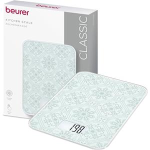 Beurer KS 19 Vintage bilancia da cucina digitale, capacità fino a 5 kg (suddivisione precisa al grammo), bilancia domestica con comando a sfioramento, per alimenti incl. batterie, design vintage