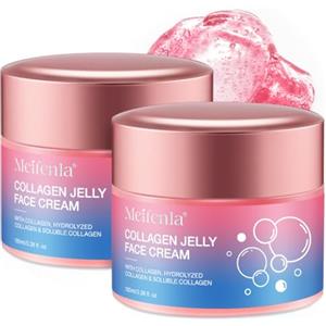 Lxitian Collagen Jelly Cream, Collagene Jelly Crema Viso con Nniacinamide e Collagene Idrolizzato,Crema Idratante Viso 200 ML,Riduce le linee Sottili e l'opacità, Rassoda ed Elasticizza, per la Pelle di Vetro