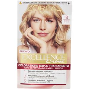 L'Oreal Paris L'Oreal Crema Colorante Excellence 8 Biondo Chiaro