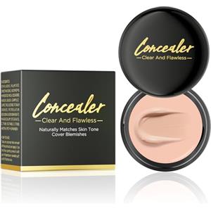 Qilnyeh Correttore Multi-Uso, Impermeabile correttore e crema di contorno, correzione del correttore per cicatrici tatuaggi segni di occhiali scuri, fondazione per finitura naturale (Pelle chiara)