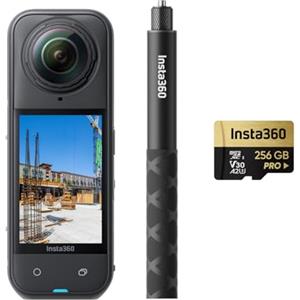 Insta360 X5 Pack Cantiere - Videocamera 360° per cantieri, Video HDR 360° 8K30fps, Foto 72MP, Selfie Stick, Supporta OpenSpace, DroneDeploy, Cupix, FARO Sphere XG, Dalux, PlanRadar, Evercam e altro.