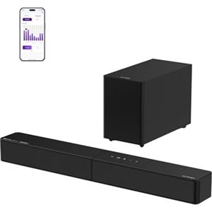 ULTIMEA 2.1 Soundbar con Subwoofer Wireless, Dolby Atmos, VoiceMx, BassMx, Soundbar per Smart TV 240 W Potenza di Picco, App Control, HDMI eARC, Ottico, Bluetooth® 6.0, Poseidon M40, Modello 2026