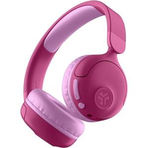 JLab JBuddies Pop Cuffie Wireless Bluetooth per Bambini e Bambina - 48h Autonomia, Volume Sicuro 85/95dB, Pieghevoli con Modalità Cablata e Condivisione, Rosa