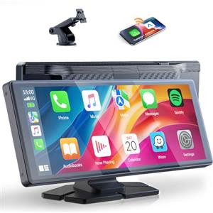 Volam CarPlay Wireless da 9.26" schermo per auto,schermo carplay con lettore stereo per auto A-pple CarPlay&Android Auto,IPS Touch Screen,Autoradio con Voice GPS Navigation/Bluetooth 5.0/MirrorLink