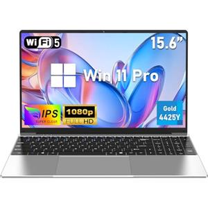 FUNYET Computer Portatile, 2026 Laptop da 15,6 pollici, 16 GB RAM 512 GB SSD, Pentium Gold 4425Y, IPS FHD 1920 * 1080 Notebook Laptop, chiusura a 180°, 5000 mAh, supporta schede TF, studente