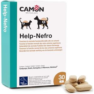 CAMON | Help-Nefro, Supporto per Insufficienza Renale e Vie Urinarie Cani e Gatti, Formato da 30 Compresse