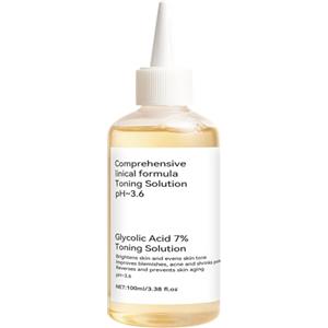 prowithlin Toner Esfoliante con Acido Glicolico al 7% (100ml) - Tonico Viso, Levigante e Idratante per un Tono Uniforme | Adatto a Pelli Grasse, Miste e Normali