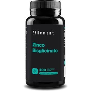 Zenement Zinco Integratore 400 Compresse, Integratore Zinco Vegano (per Più di 1 Anno) | Contribuisce al Mantenimento di Capelli, Pelle e Unghie | Integratore Di Zinco Senza Allergeni né OGM | Zenement