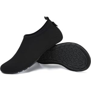 SAGUARO Scarpe da Scoglio Uomo Donna - Scarpette da Mare Antiscivolo Leggere in Tessuto Elastico, Asciugatura Rapida per Spiaggia, Piscina, Surf e Immersione Nero Gr. 36/37 EU