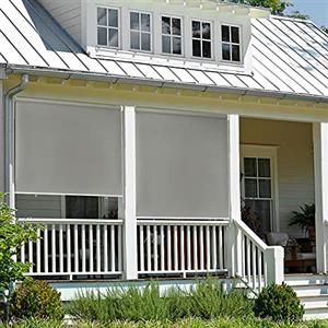 ACXIN Tenda da sole verticale, 140 x 140 cm, per balcone, terrazza, giardino, protezione solare e dal vento, resistente alle intemperie, grigio