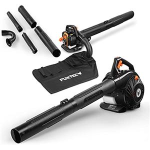 Fuxtec Soffiatore/aspirafoglie a Benzina Professionale 3in1 FX-LBS126P soffiaggio - aspirazione - trituratore - Sacco Raccolta, 26cc, 0,7kW, Motore EU2 Sistema antivibrazione - velocità Aria 62,7m/s