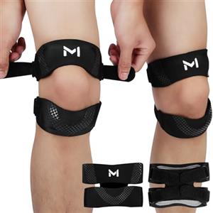 AOOSU Tutore Ginocchio Rotulea, 2pezzi Ginocchiera Rotulea Regolabile, Cinturino al Ginocchio Regolabile, per Calcio, Basket