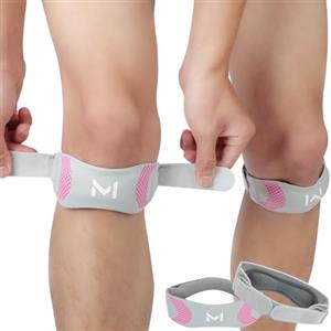 AOOSU Tutore Ginocchio Rotulea, 2pezzi Ginocchiera Rotulea Regolabile, Cinturino al Ginocchio Regolabile, per Calcio, Basket