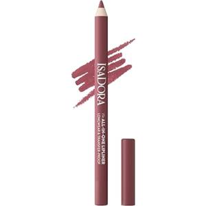 Isadora All-in-One Lipliner Dusty Rose - Matita Labbra 2 in 1, Lunga Durata e Alta Pigmentazione