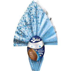 Perugina BACI PERUGINA Uovo di Pasqua 2026 Messaggi Incisi Cioccolato al Latte con Sorpresa Swarovski e 4 Cioccolatini 310g