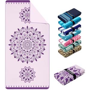 Zenacross Telo Mare Microfibra 180x90 cm - Asciugamano Microfibra Compatto, Ad Asciugatura Rapida - Telo Palestra Donna, Uomo - Lilac