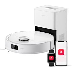 roborock Q10 S5+ Robot Aspirapolvere con Stazione, 10.000Pa, Panno Sollevabile, Pulizia VibraRise 2.0(3000 volte/min), Anti-groviglio, Evitamento degli Ostacoli, Strategie dei Tappeti, APP, Bianco