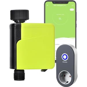 Shrivee Computer per irrigazione, timer automatico intelligente per l'irrigazione, timer dell'acqua WiFi per l'irrigazione del prato, controllo senza fili tramite presa WiFi Hub