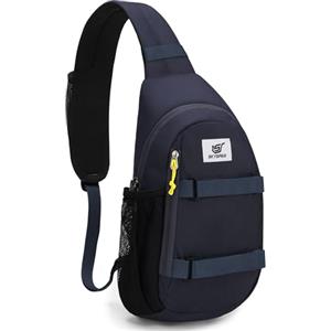 SKYSPER Borsello Uomo Tracolla, Zaino Monospalla con Antifurto RFID, Zaino Monospalla Uomo per Viaggio Escursionismo Ciclismo