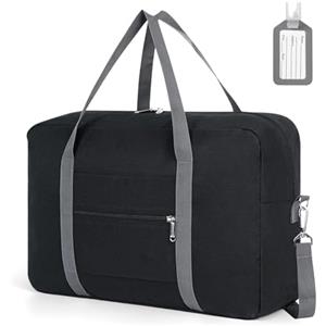 Flintronic Bagaglio a Mano 40x20x25 Ryanair Borsone da Viaggio, Pieghevole Sottosella Borsa da Cabina, Viaggio Borsa Palestra Borsa Weekend per Donna Uomo, con Etichetta per Bagaglio