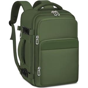 OTAHGK Zaino da Viaggio 40 × 20 × 25 per Ryanair, Bagaglio a Mano Sotto il Sedile Aereo Borsa da Cabina Voli Zaini Casual Valigia Ufficio Scolastico Lavoro Borse Adatto a Laptop da 14 pollici-Verde