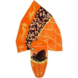 Lindt Uova di Pasqua 2026 Cioccolato Noccionoir, Uovo al Cioccolato Fondente con Nocciole Piemonte IGP, con Sorpresa, 320g