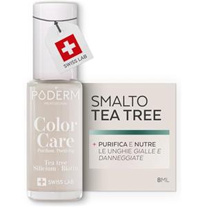 PODERM Smalto Micosi Unghie - Swiss Made | Colore Lattiginoso - 8ML | Antifungino con Tea Tree, Silicio & Biotina | Rinforza, Ripara e Camuffa le Unghie Gialle e Danneggiate | Creato da una Podologa