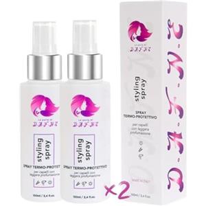 LE PERLE DI D.A.F.N.E Le Perle di Dafne - 2x100ml - Spray termoprotettore capelli professionale con cheratina - Protezione Termica da Calore e UV, Idratante e Profumato, ristrutturante e anti-Crespo per Capelli Lucenti