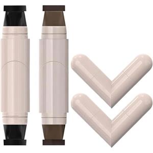 Mrettick Set di 2 timbri rotanti per eyeliner - Strumento per modellare rapidamente con indicazione occhio sinistro/destro, a prova di sbavature e a lunga tenuta, pronto all'uso, eyeliner alato impeccabile per