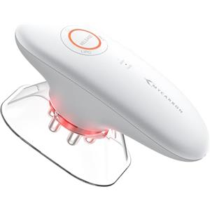 MYCARBON Massaggiatore a Coppettazione Elettrico con Massaggio a Vuoto, EMS, Luce Rossa, 2 Coppette, Anticellulite, Rassoda Tessutii, Migliora Circolazione